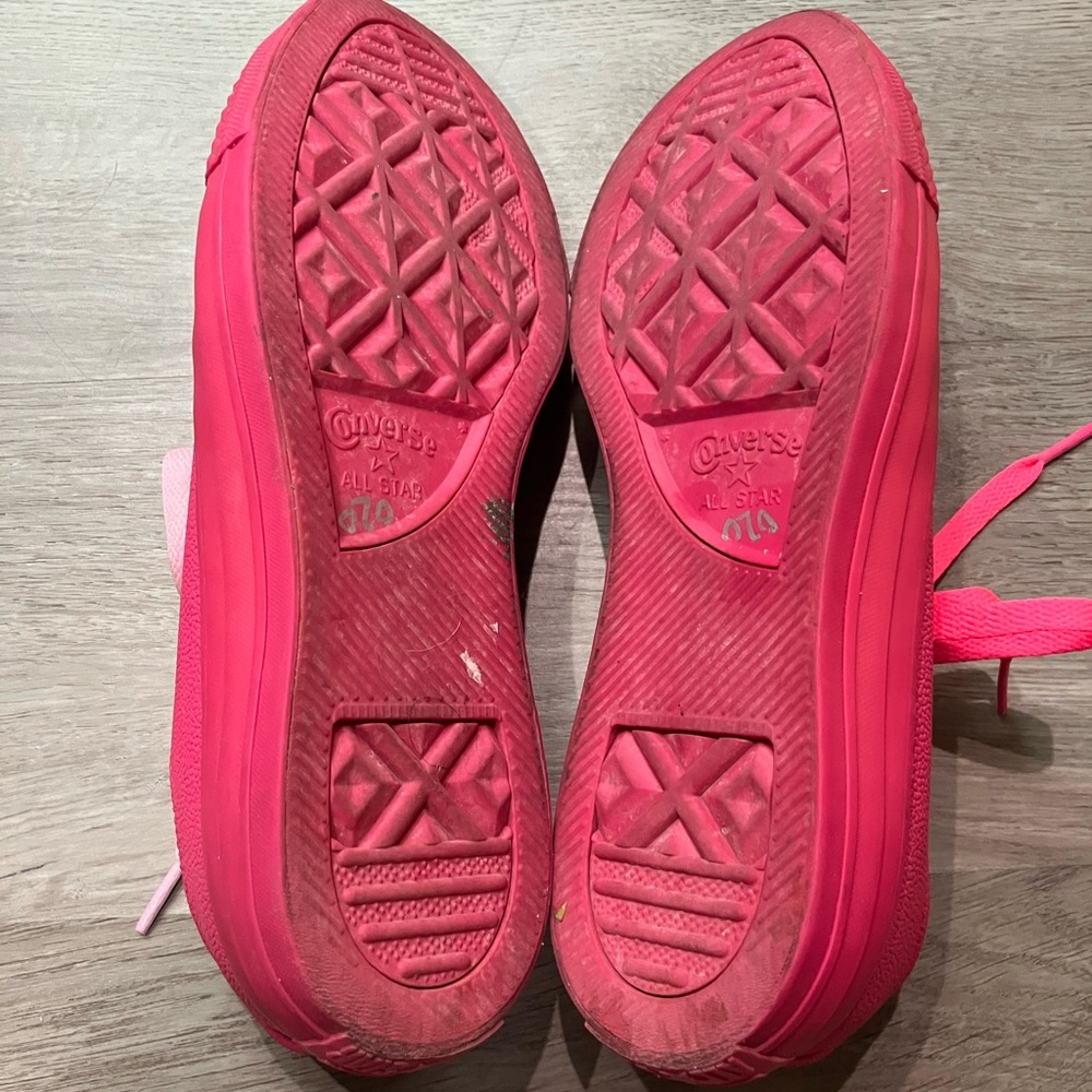 RARE Converse All Star OX Hot Pink 155185C Low Top Sneakers Size 9W/7W - Picture 8 of 8